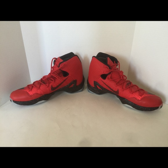 NWOB NIKE LEBRON XIII ELITE RED-BLACK MEN’S SZ 14 - Picture 4 of 8
